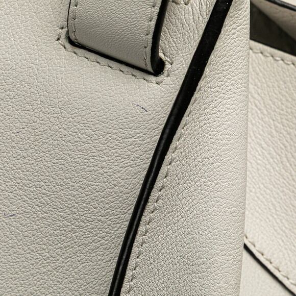 LOEWE Hammock Shoulder Bag White Leather - Picture 5 of 8